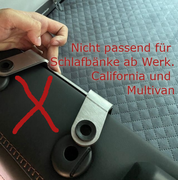 3er Set Bettwinkel für VW Bus Transporter-Caravelle T5 - T6.1 – Bild 8